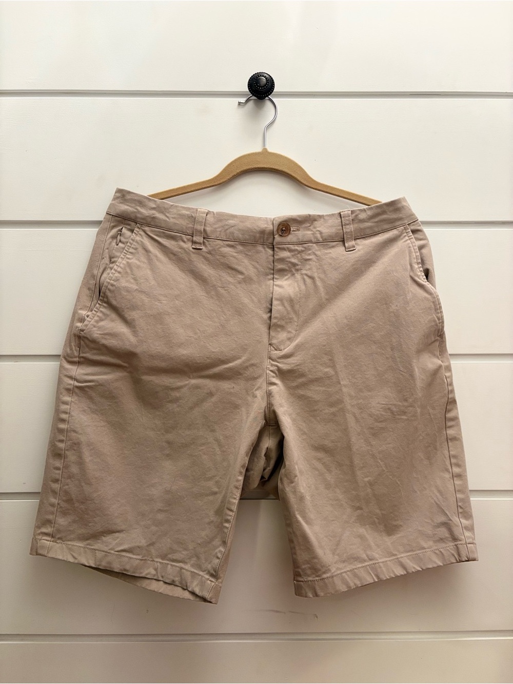 Bonobos Flat-Front Cotton Shorts - Khaki/Taupe